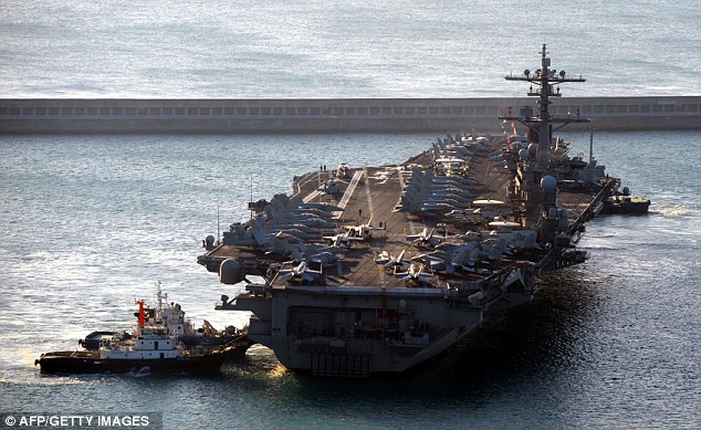 Final destination: Bin Laden's body was taken to an unknown location aboard USS Carl Vinson and dropped into the sea, but the Defense Department says that it cannot find any images showing the terrorist mastermind's remains on the ship